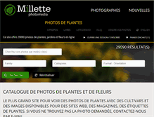 Tablet Screenshot of millettephotosdeplantes.com